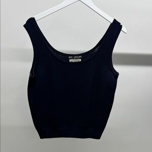 St. John Navy Blue Knit Tank Top